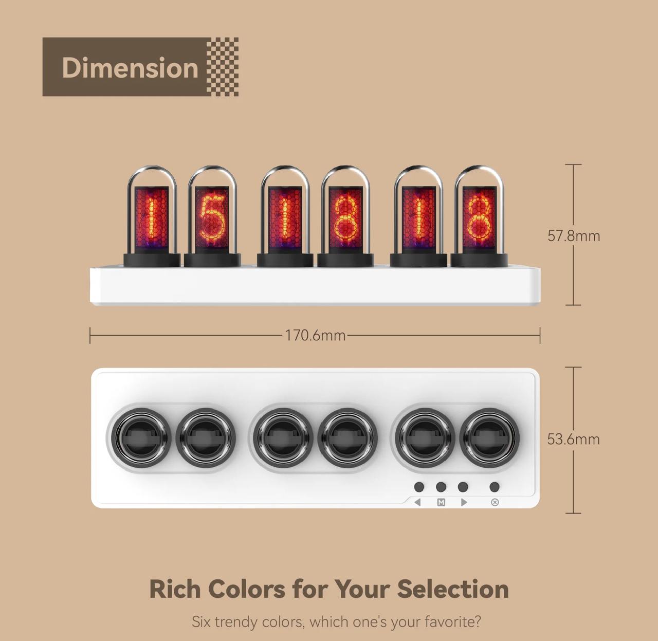 IPS Nixie Tube for Gaming Room & Office Decor