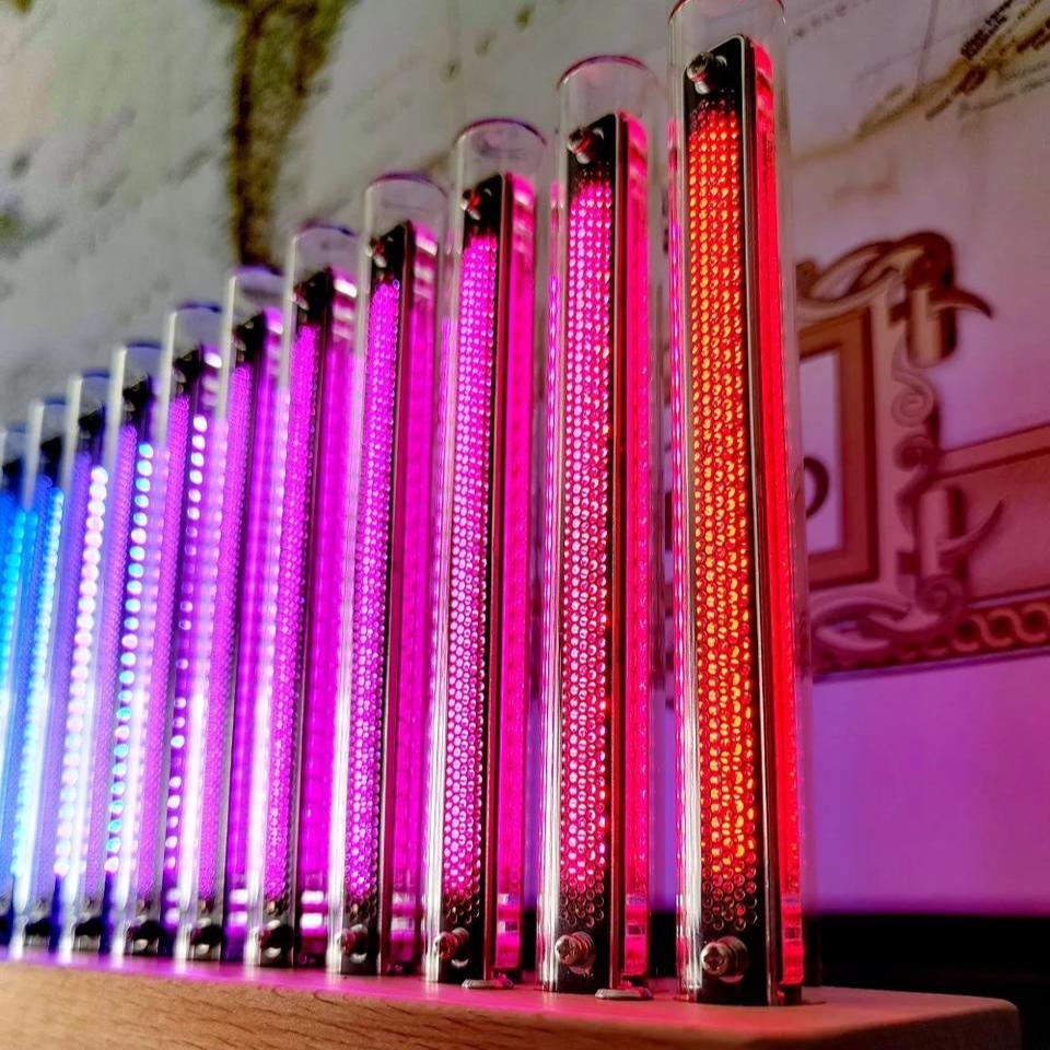 Vintage RGB LED Display Sound Level