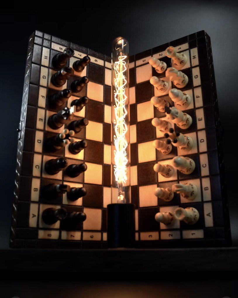 Exclusive Handcrafted Chess Lamp