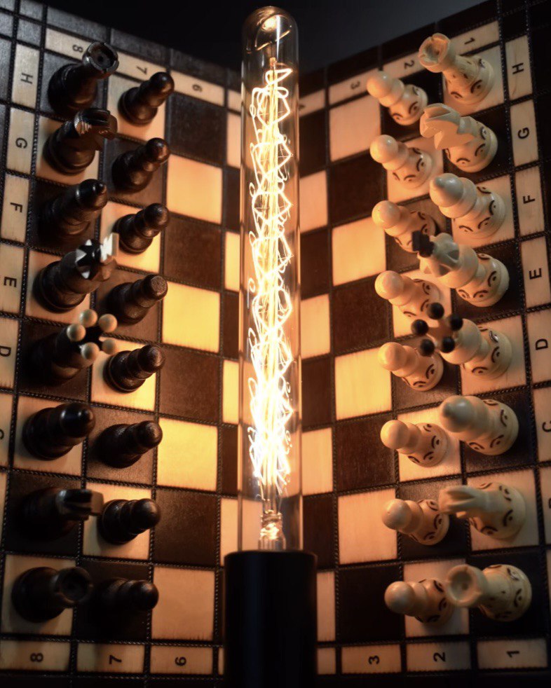 Exclusive Handcrafted Chess Lamp