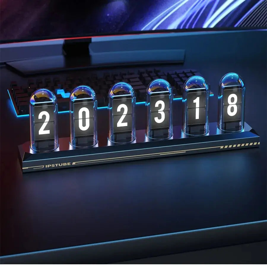 Nixie Tube Clock LED Glows