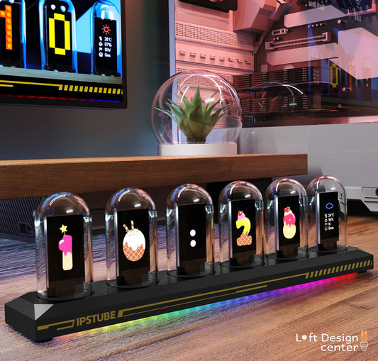 Nixie Tube Clock LED Glows